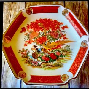 Vintage Japan Beautiful Gold Hand Painted Plate